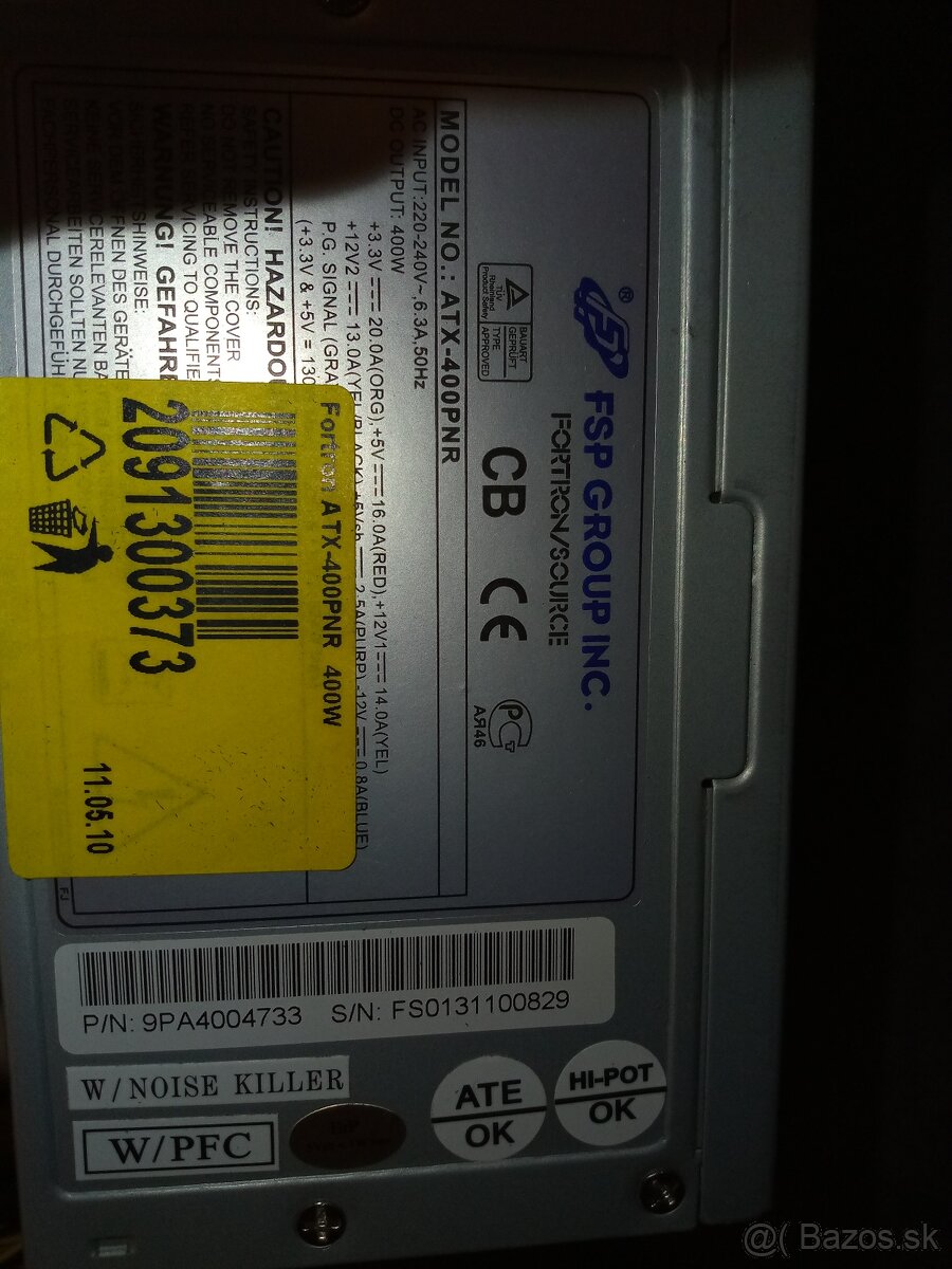 predam zdroj fortron 400w upgrade - 2