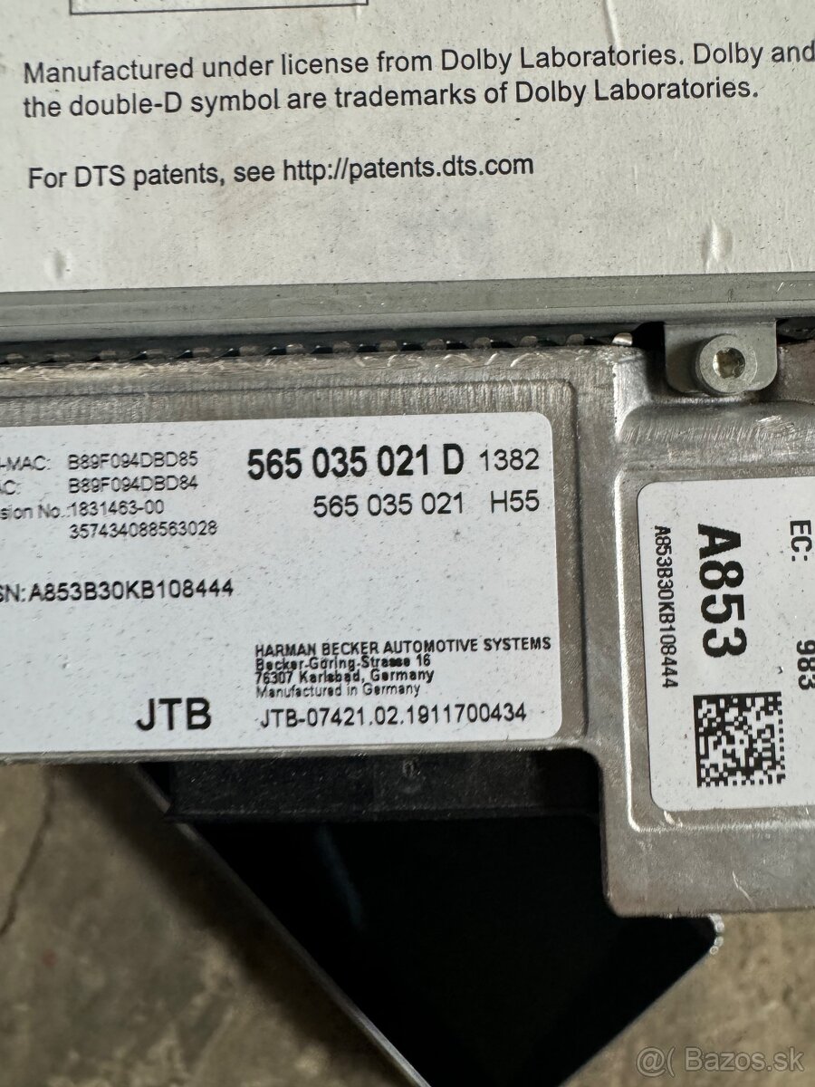 NAVIGÁCIA HARMAN 565035021D - 2