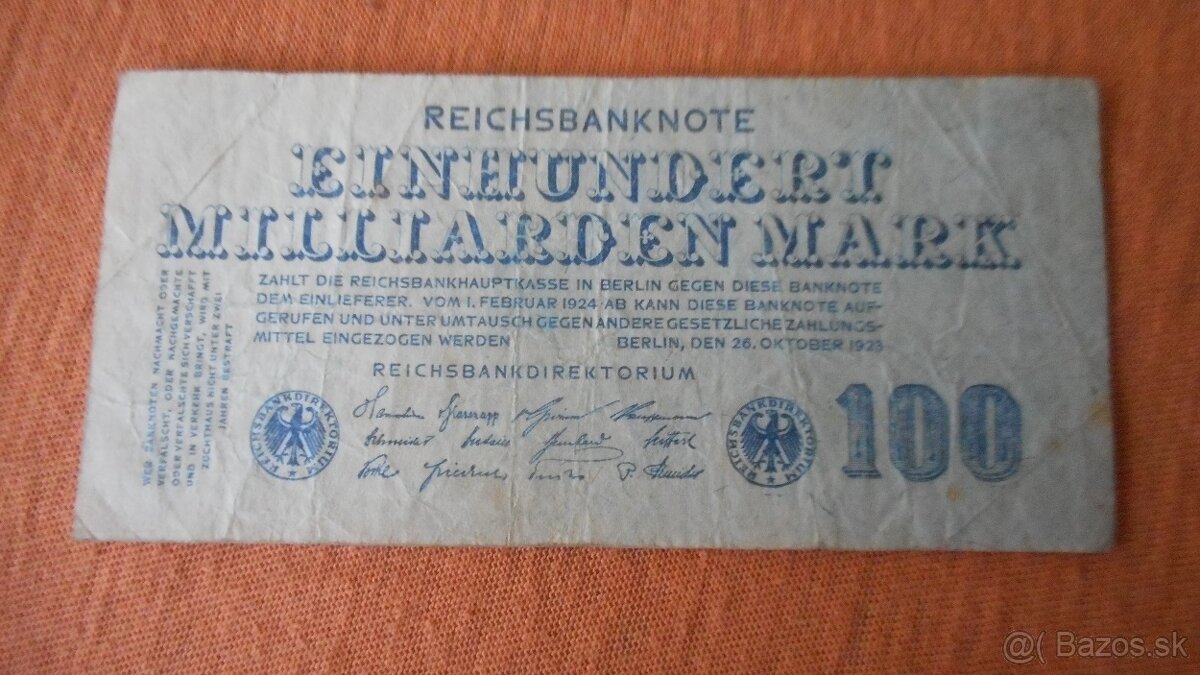 Bankovky - Nemecko 8 - 2