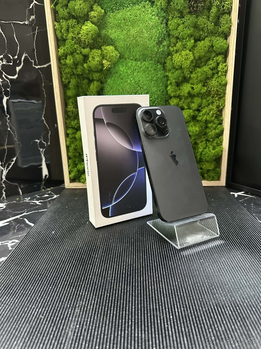 iPhone 16 Pro 256GB Black Titanium – stav A+ - 2