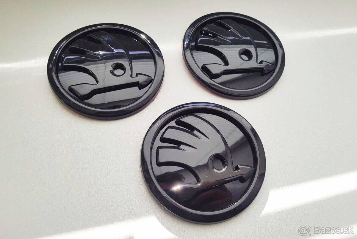 Skoda čierny znak čierne loga emblemy - 2