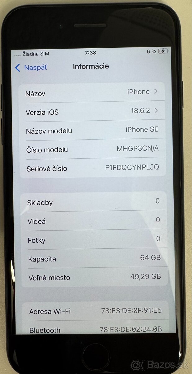 iPhone SE 2020 64 GB Black - 2