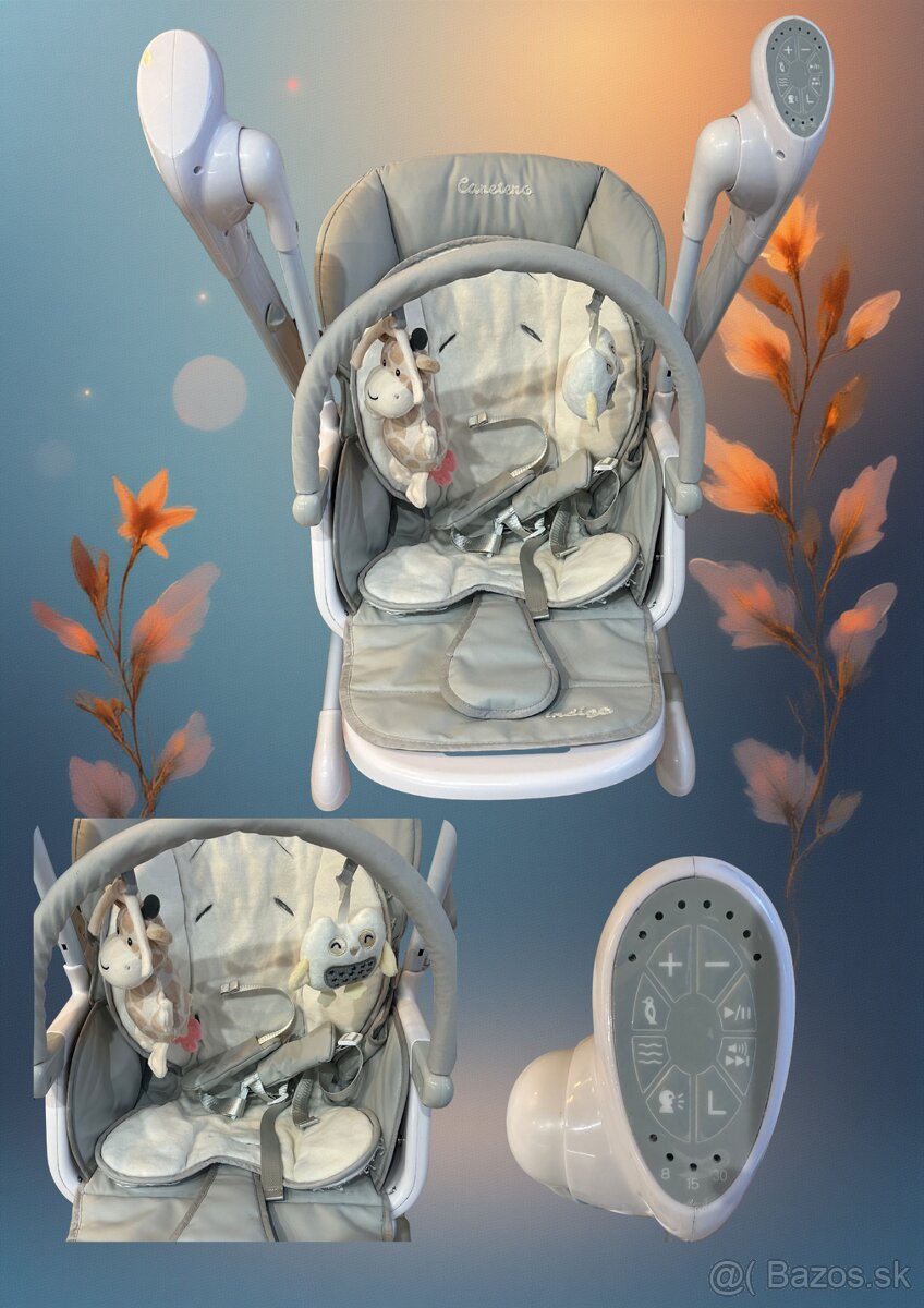 Predám Caretero Indigo 2v1 – hojdačka a jedálenská stoličkaO - 2