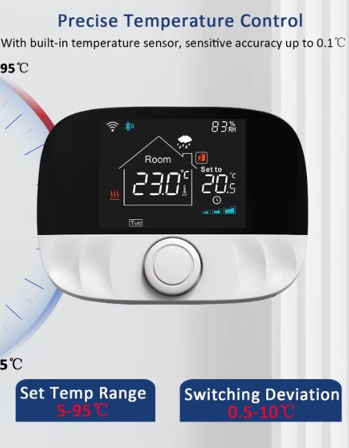 Bezdrôtový izbový termostat RF433 - 2