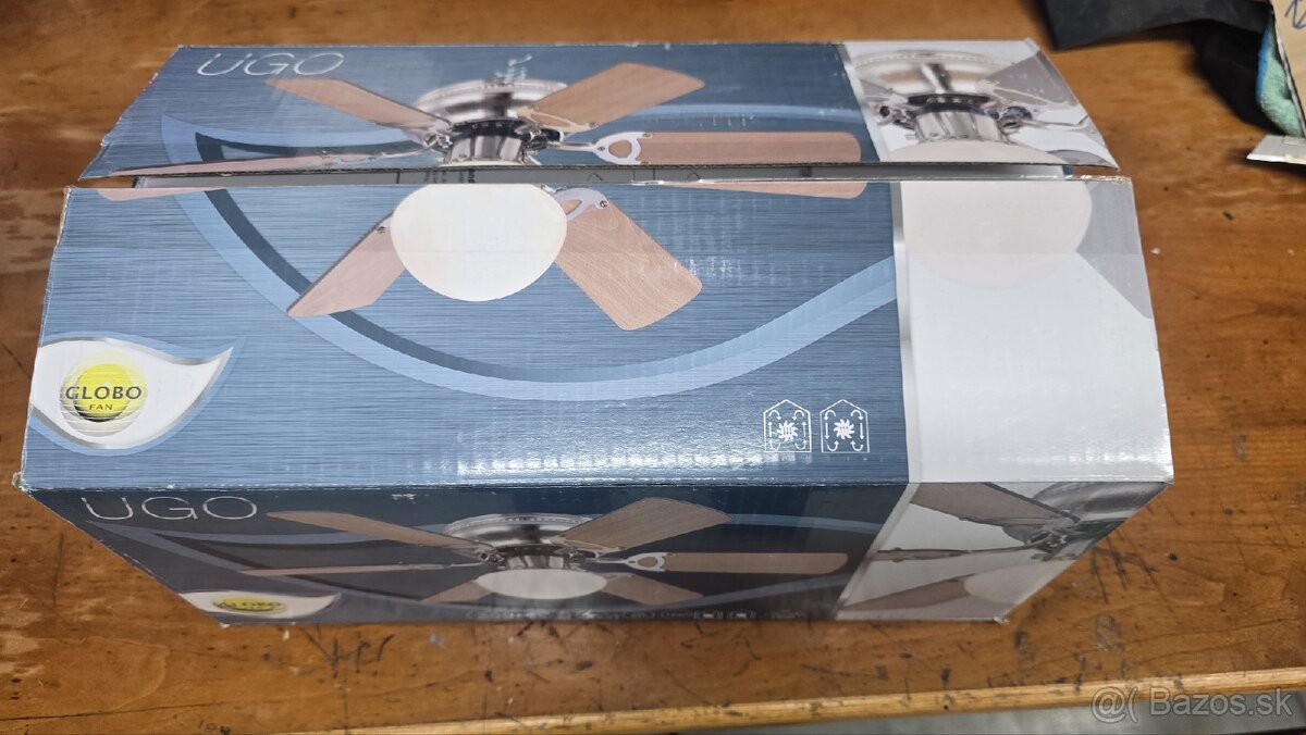 Stropný ventilátor so svetlom - 2
