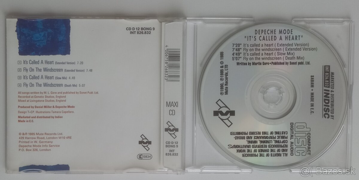 Depeche Mode Belgium CD It's Called A Heart - 2