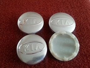 KIA - krytky na hlinikový disk 58mm - 2