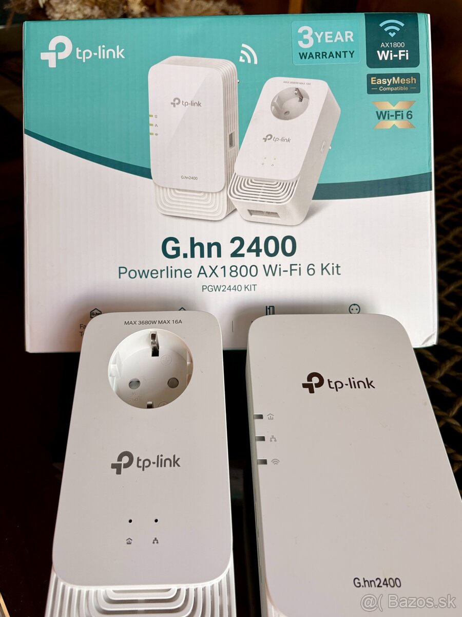 TP-LINK PG2400P KIT – Powerline adaptéry s priechodnou zásuv - 2