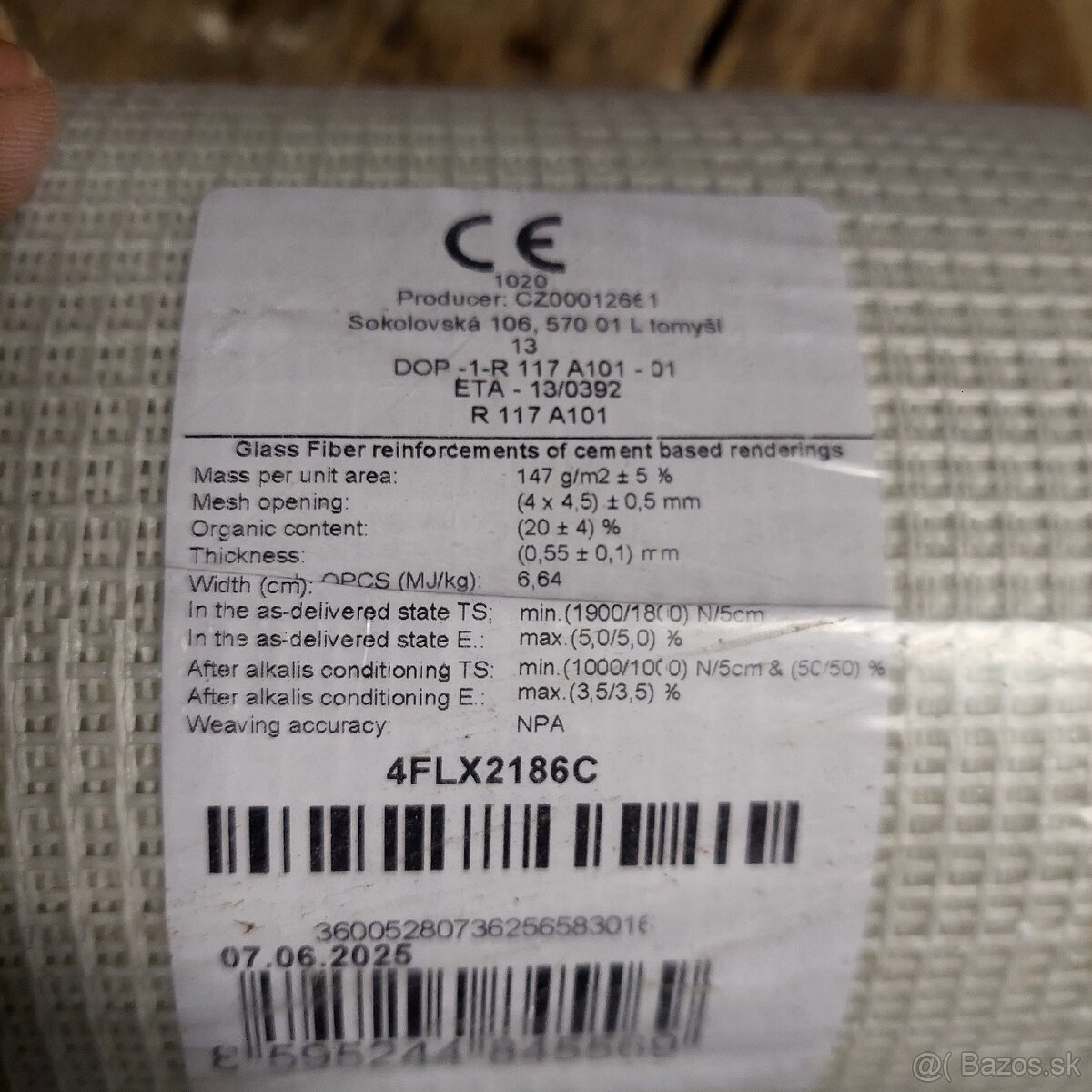 Sklotextilná sieťka na fasády - 2