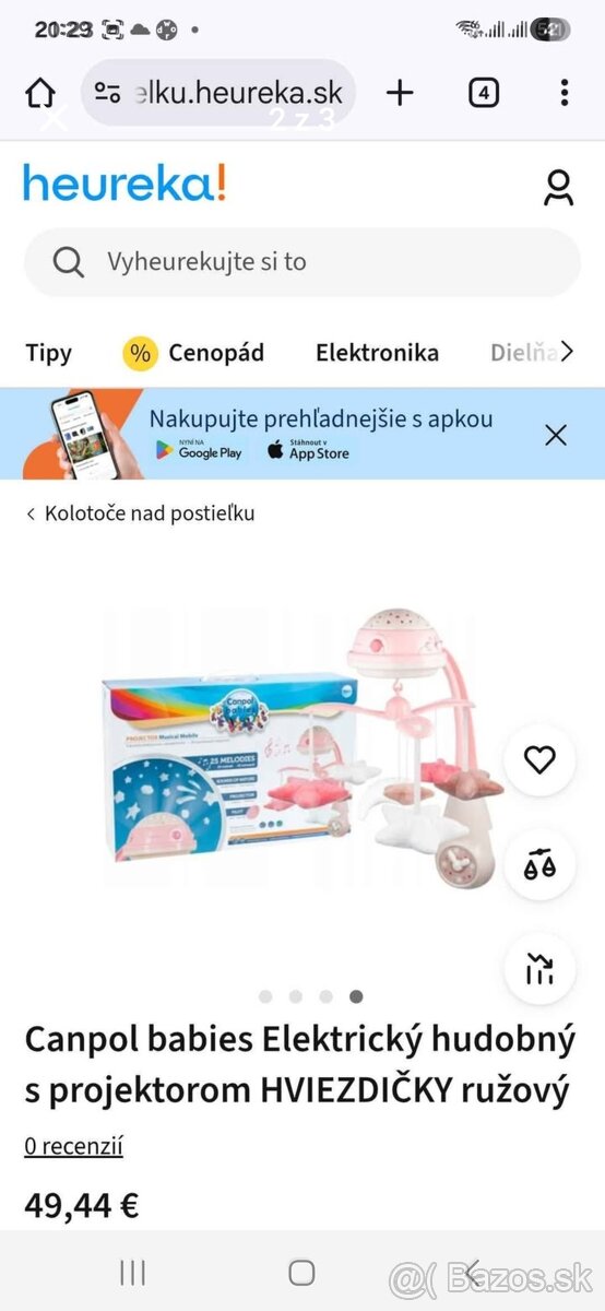 Dětský kolotoč nad postýlku - 2