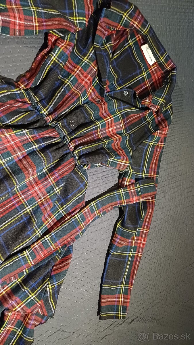 Kockované šaty M - 2