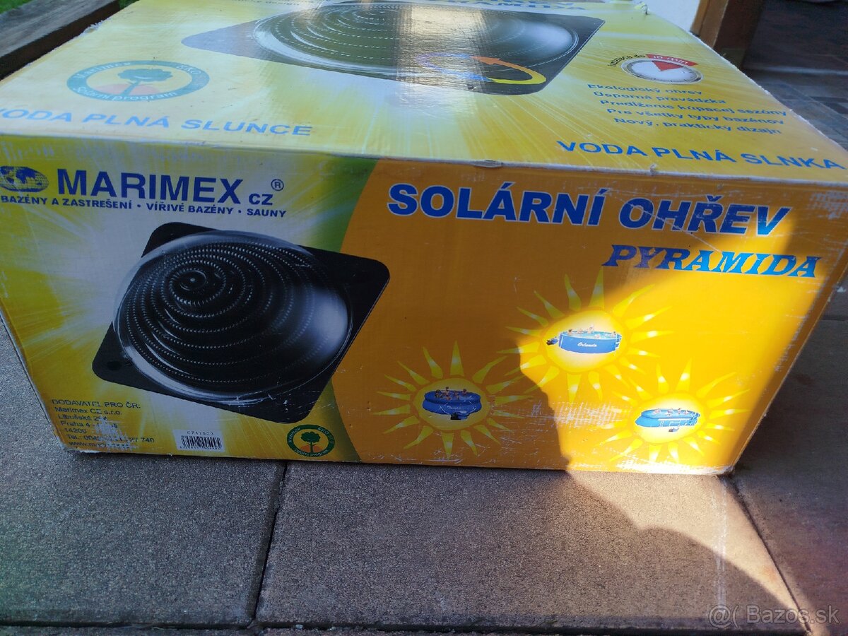 Solárny ohrev bazéna piramida - 2