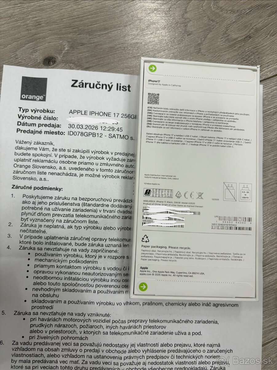 ZABALENY iPhone 17 Black 256GB - 2