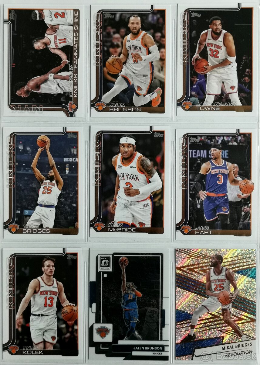 NBA karty - NY Knicks (143 kariet) - 2