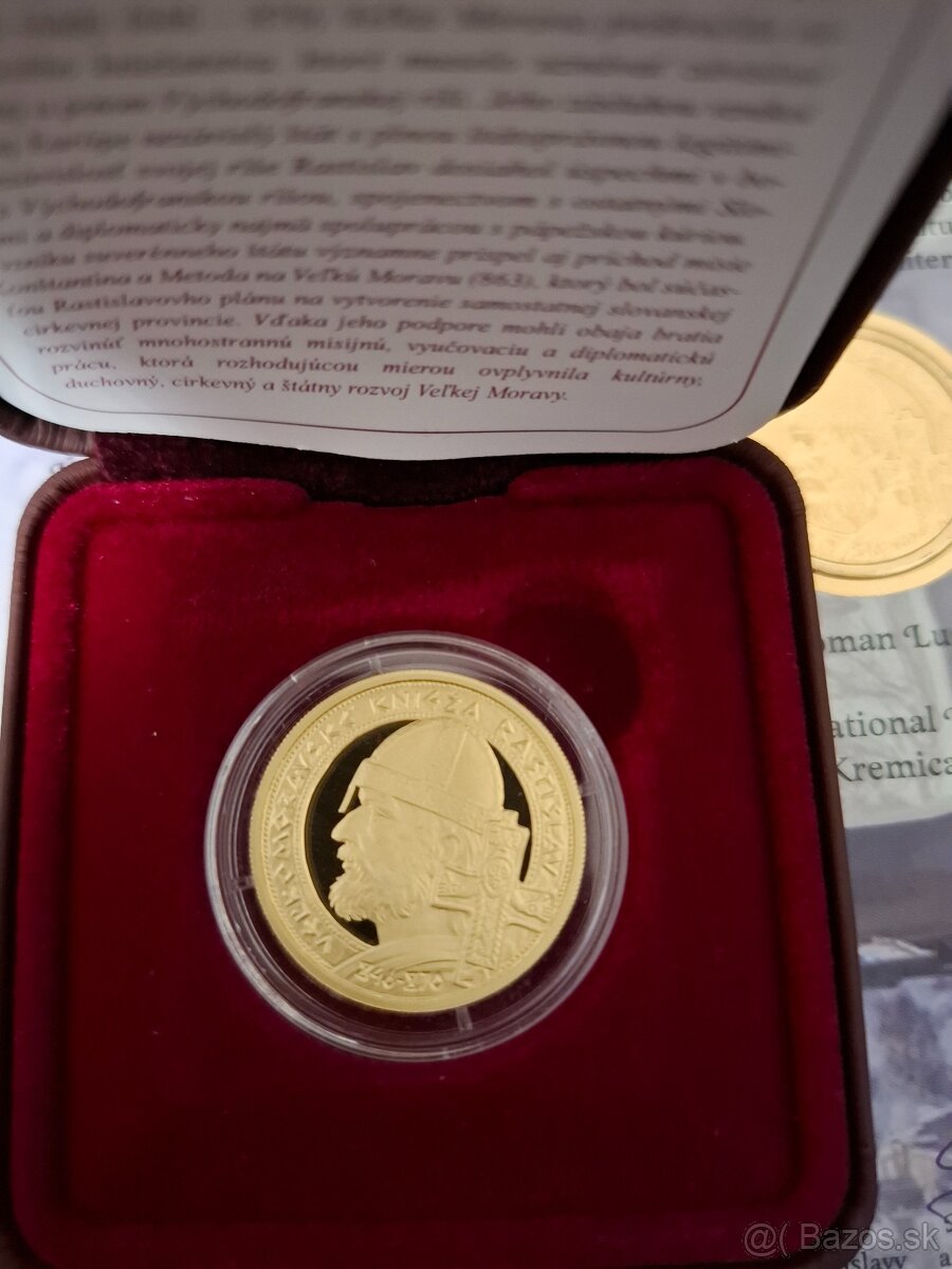 Rastisla 2014 zlata minca 100eur - 2