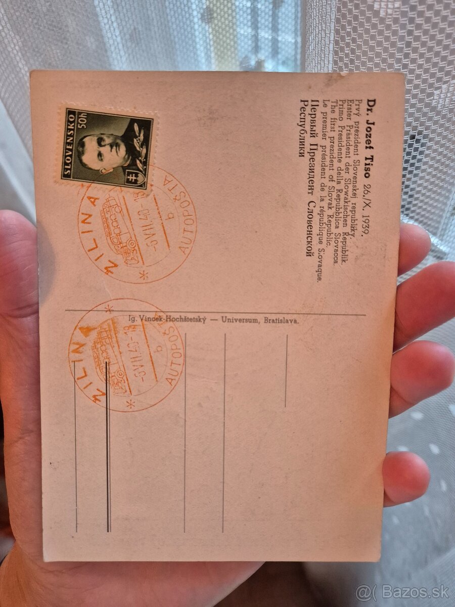 Pohľadnica- Jozef Tiso - 2