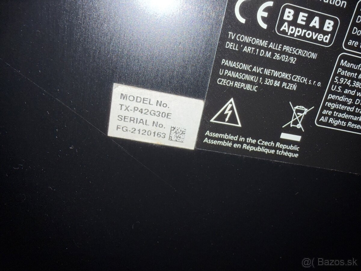 Plazma TV Panasonic TX-P42G30E 42" FullHD - 2