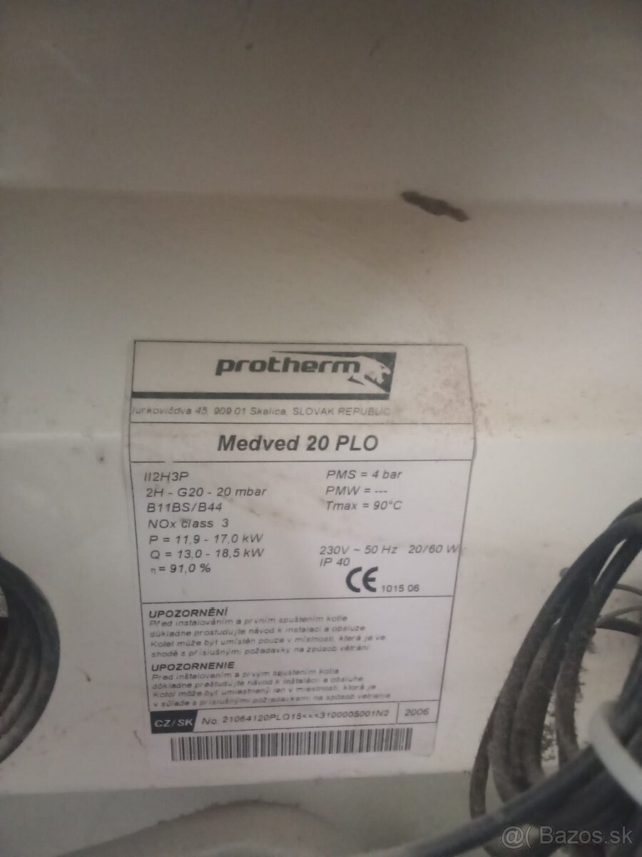 Protherm Medved 20 PLO - 2