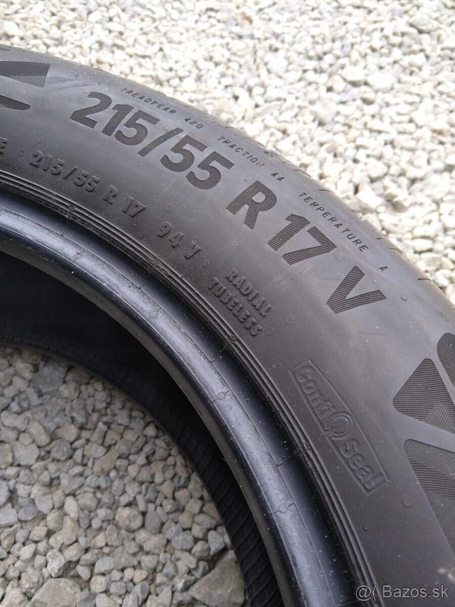 215/55 R 17 letné. - 2