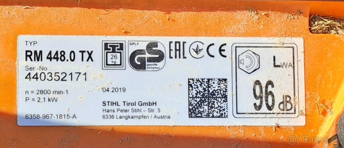 Kosačka Stihl RM 448 TX - 2