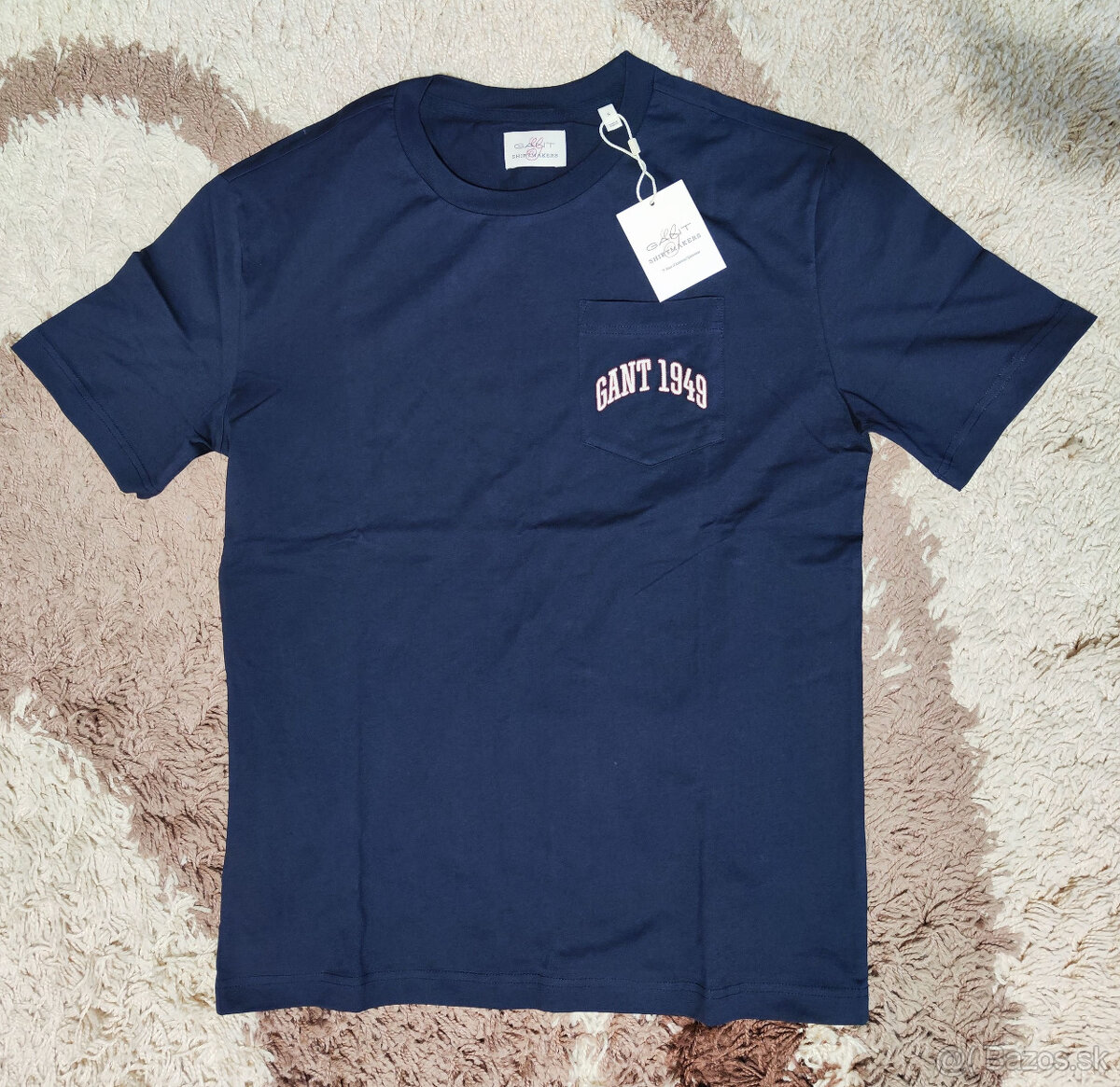 Nové tričko Gant (gant pocket graphic tshirt evening blue) - 2