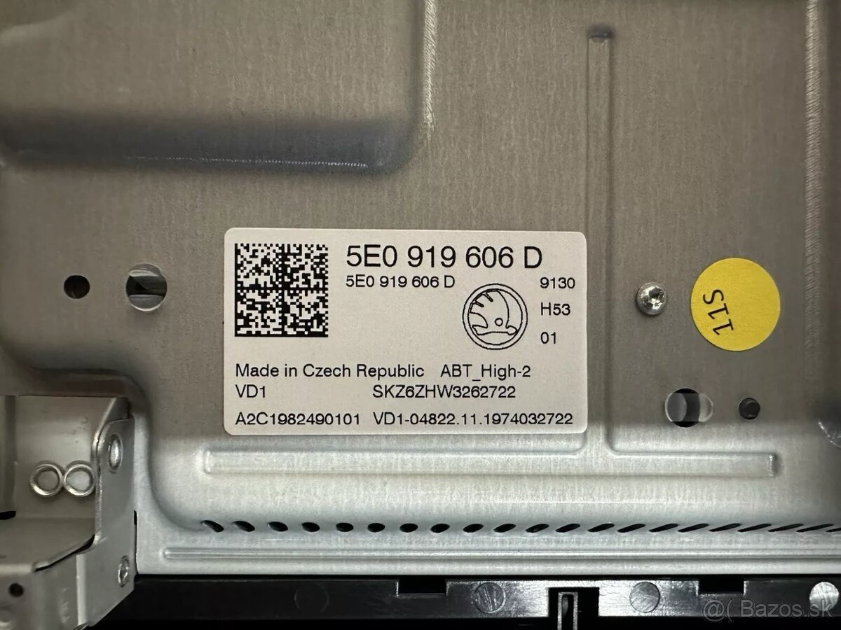 Displej skoda octavia 3 mib2.5 5E0919606D - 2