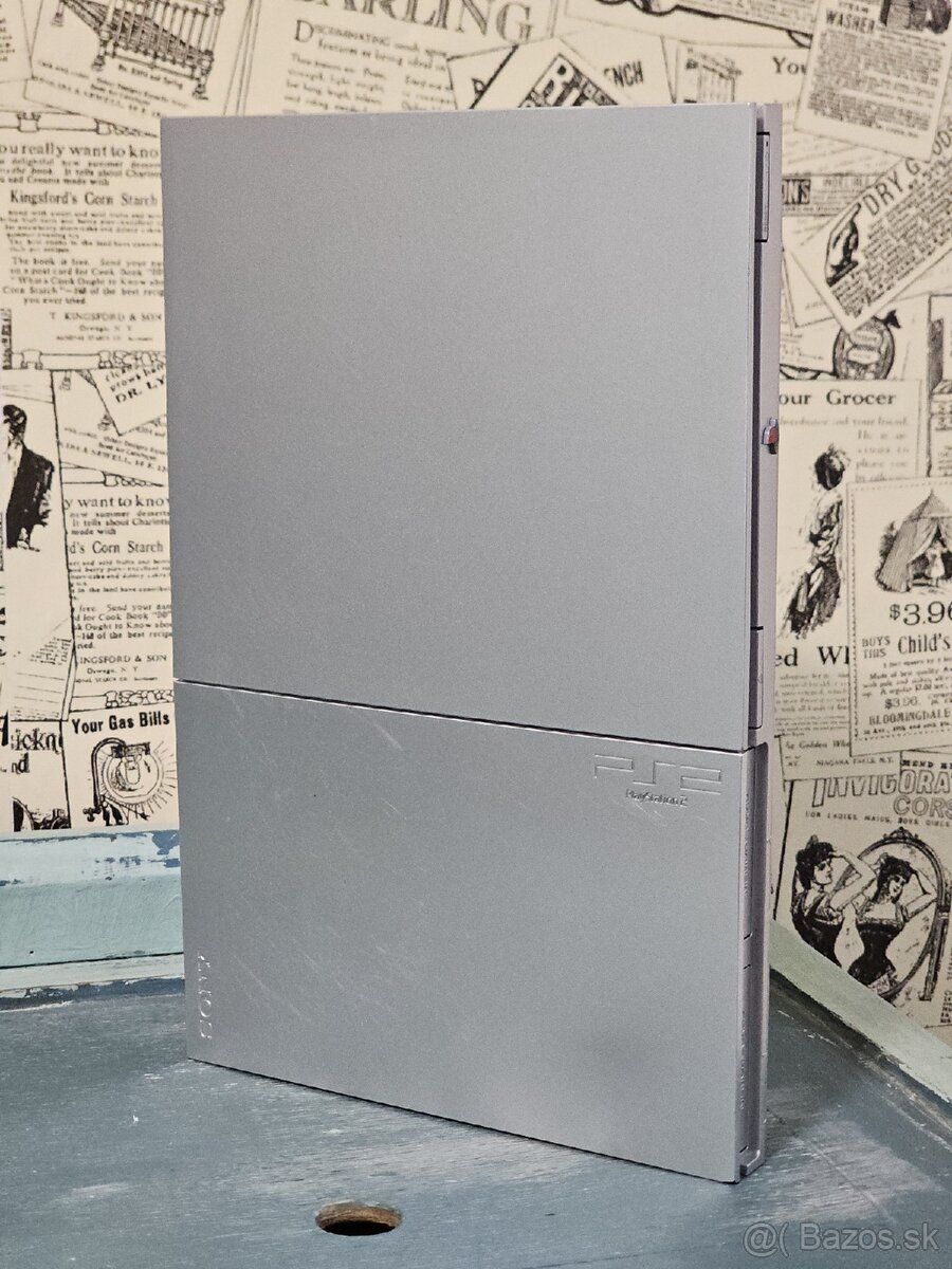 Sony PS2 Slim 》Silver Edition 》Playstation 2 》SCPH-90004 - 2