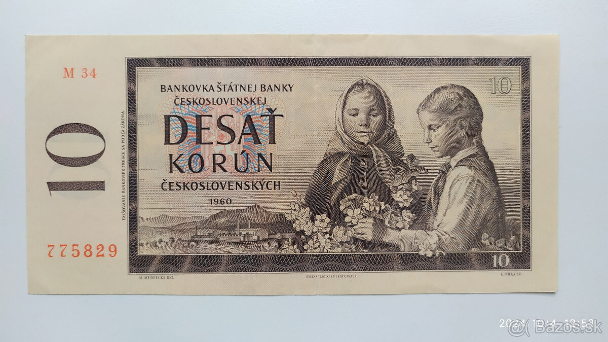 10 a 20Kčs vzácne série M - 2