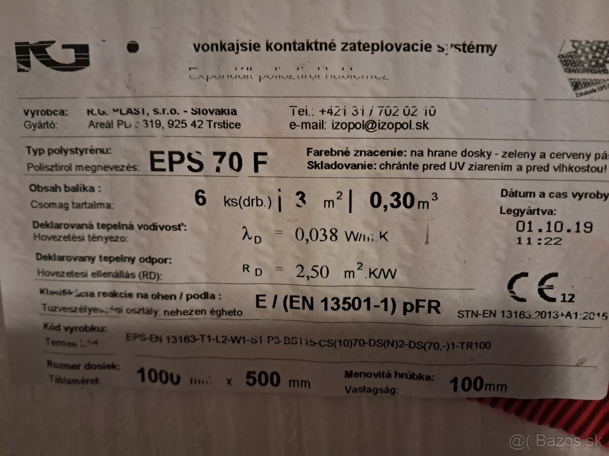 Predám fasádny polystyrén - 2