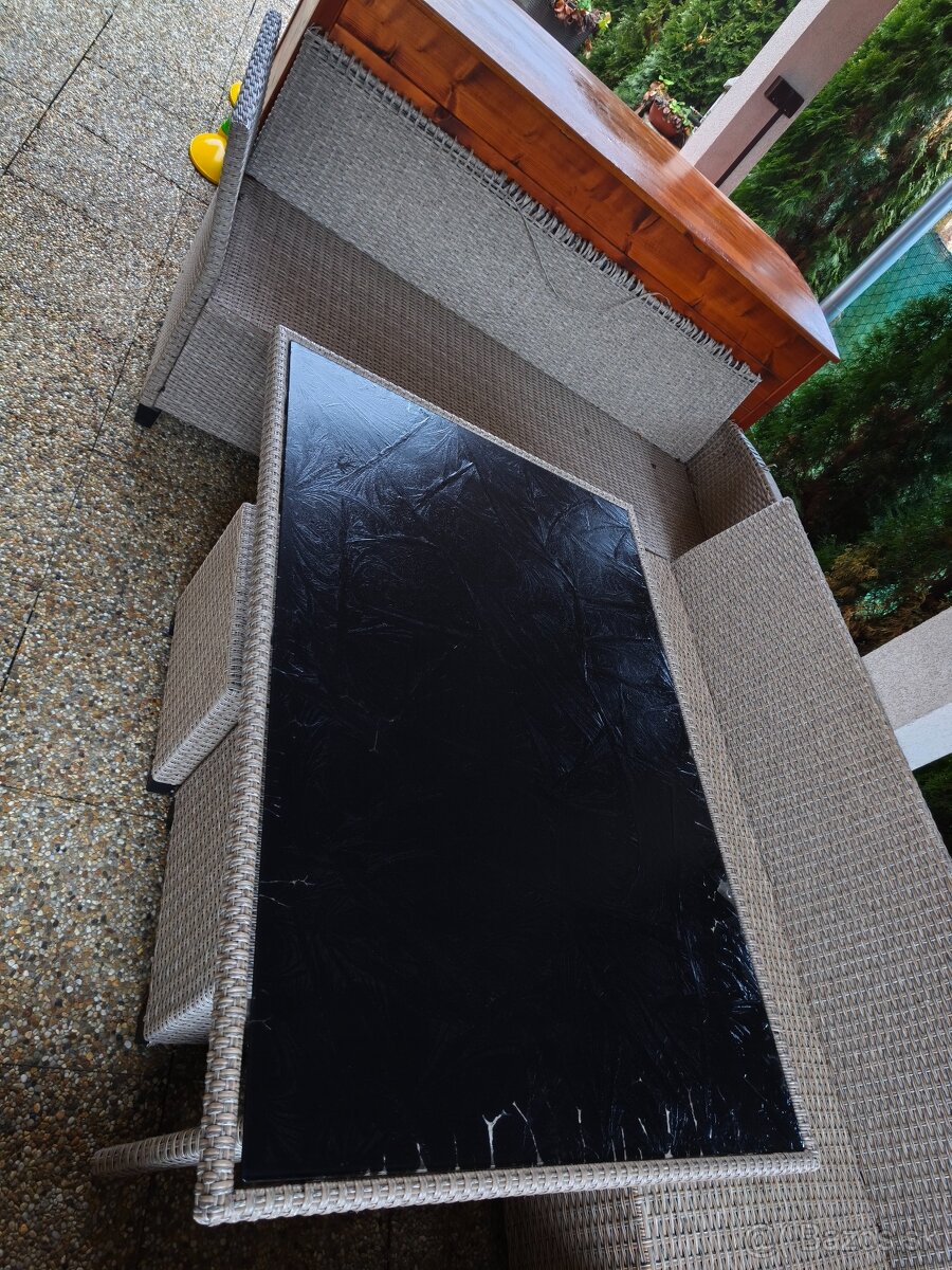 Zahradny ratanovy set - 2