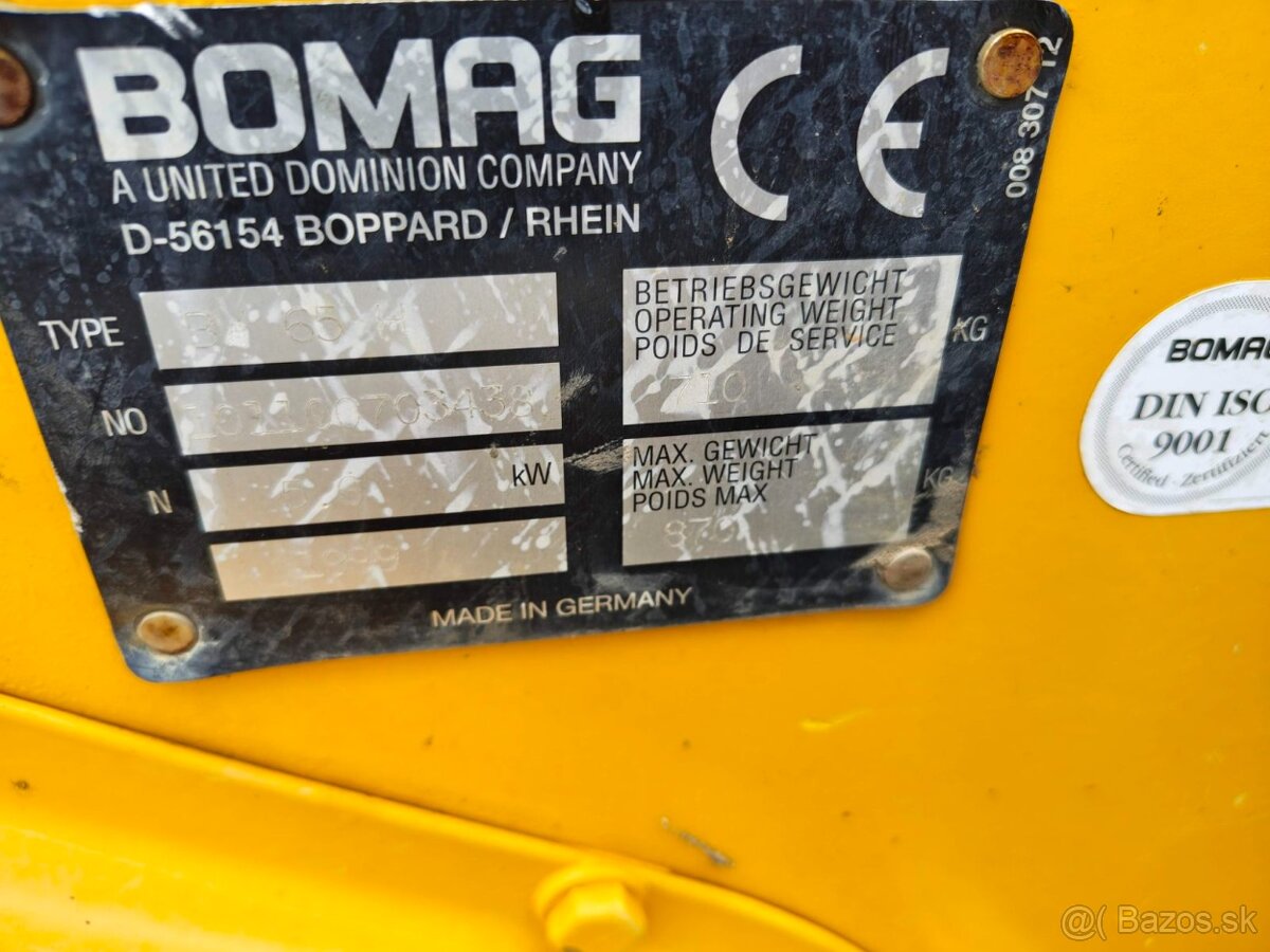 Vibračný valec Bomag BW65H - 2