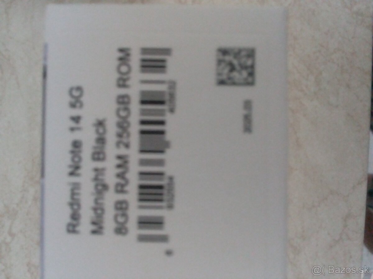 Predám Redmi note 14 5G 256gb Midnight Black - 2