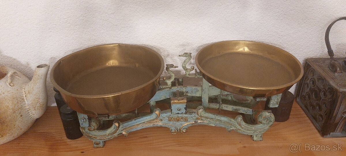 Predám starú váhu zo závažim - 2