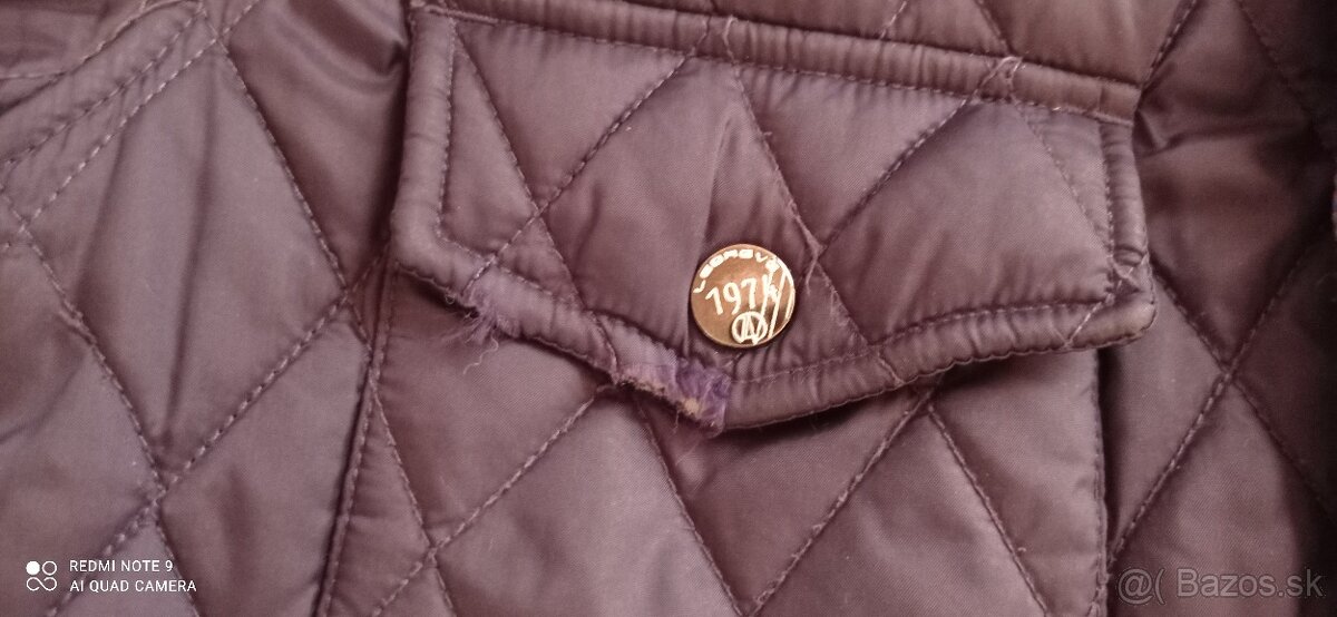 Pánska prešívaná bunda modrá veľkosť L - 2