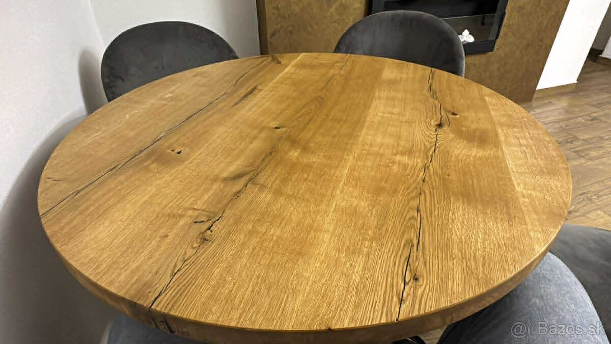 Okrúhly jedálenský stôl 120cm - 2