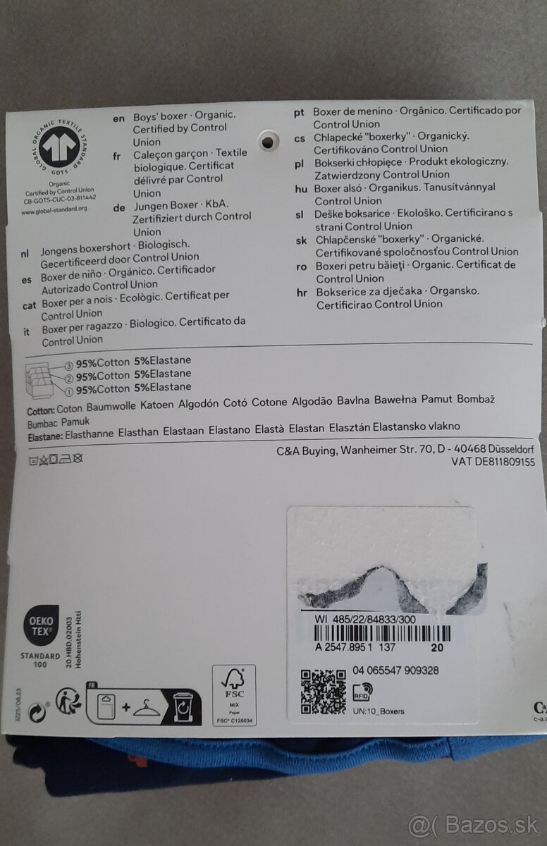 Nove chlapcenske boxerky v. 134/140 - 2