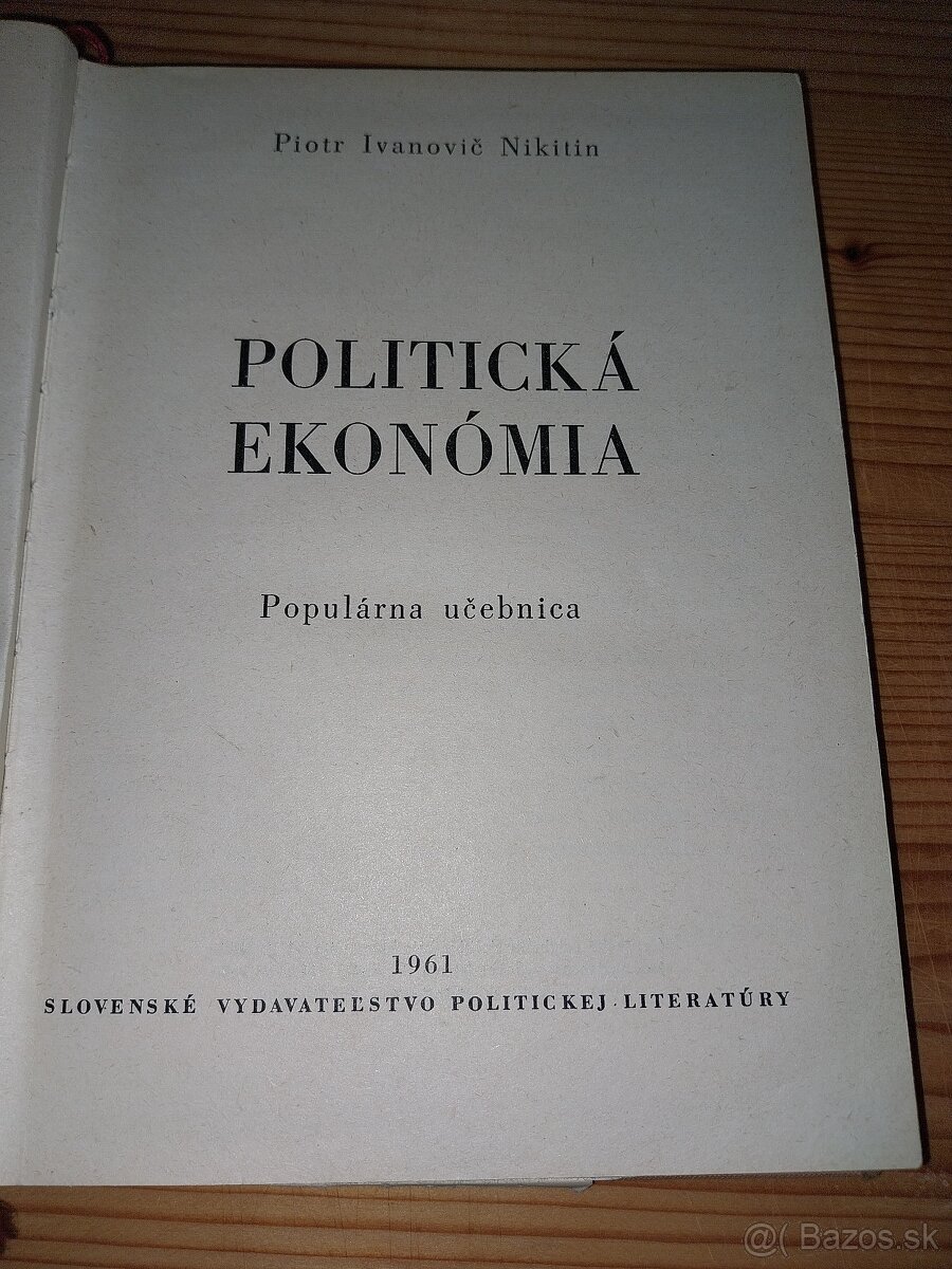 POLITICKÁ EKONÓMIA - Piotr Ivanovič Nikitin - 2
