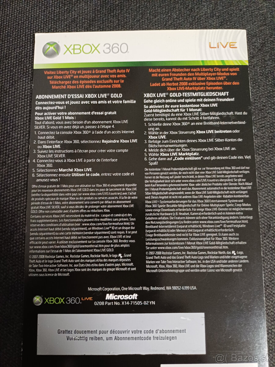 Digitálna GTA 4 xbox 360 xbox ONE - 2