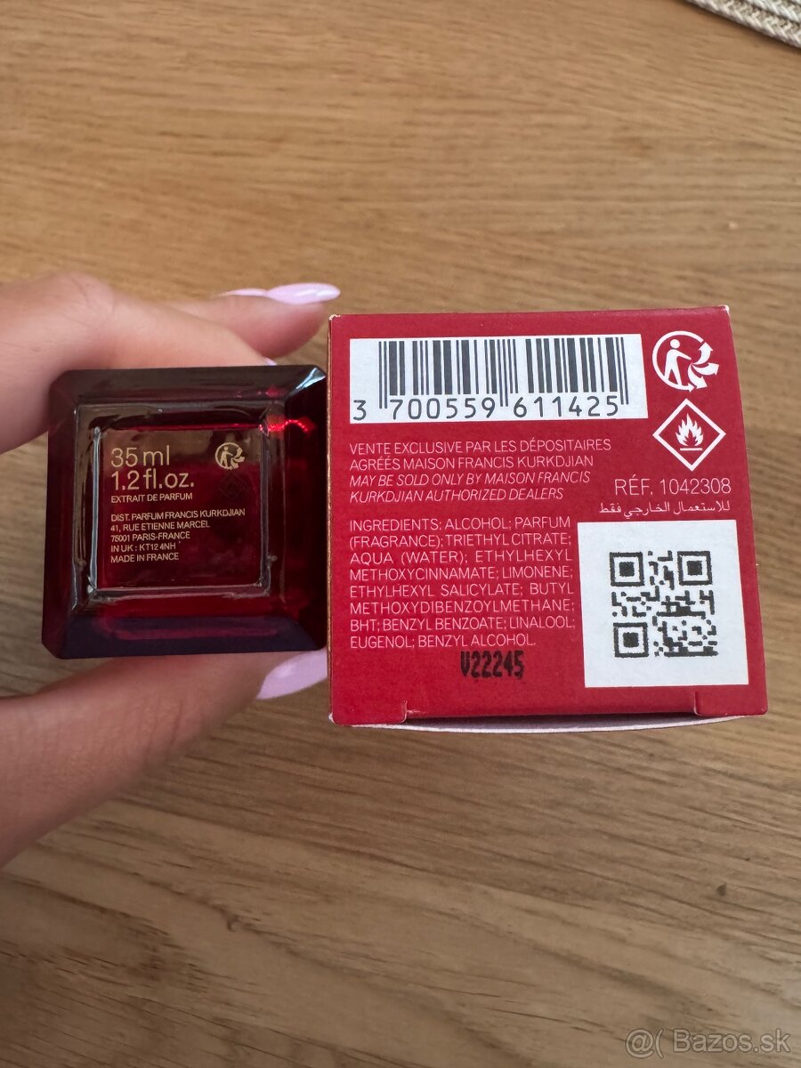 Parfum extrait Baccarat Rouge 540 - 2