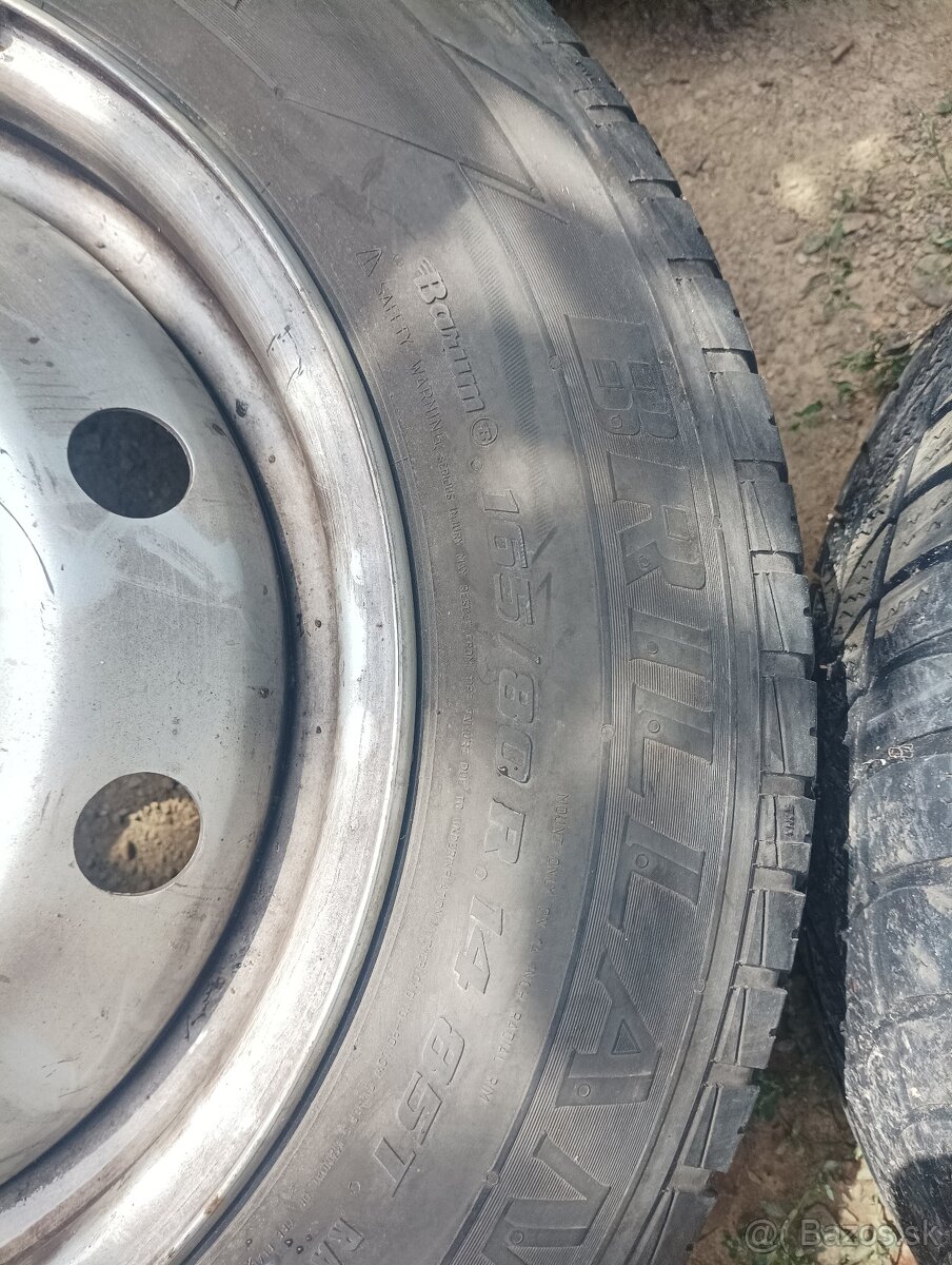 Pneu plus plechové disky 165/80R 14 - 2