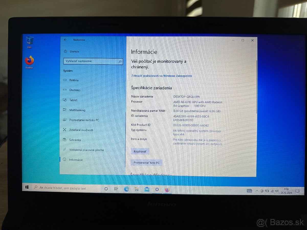 Predám Lenovo B50 s windows 10 - 2