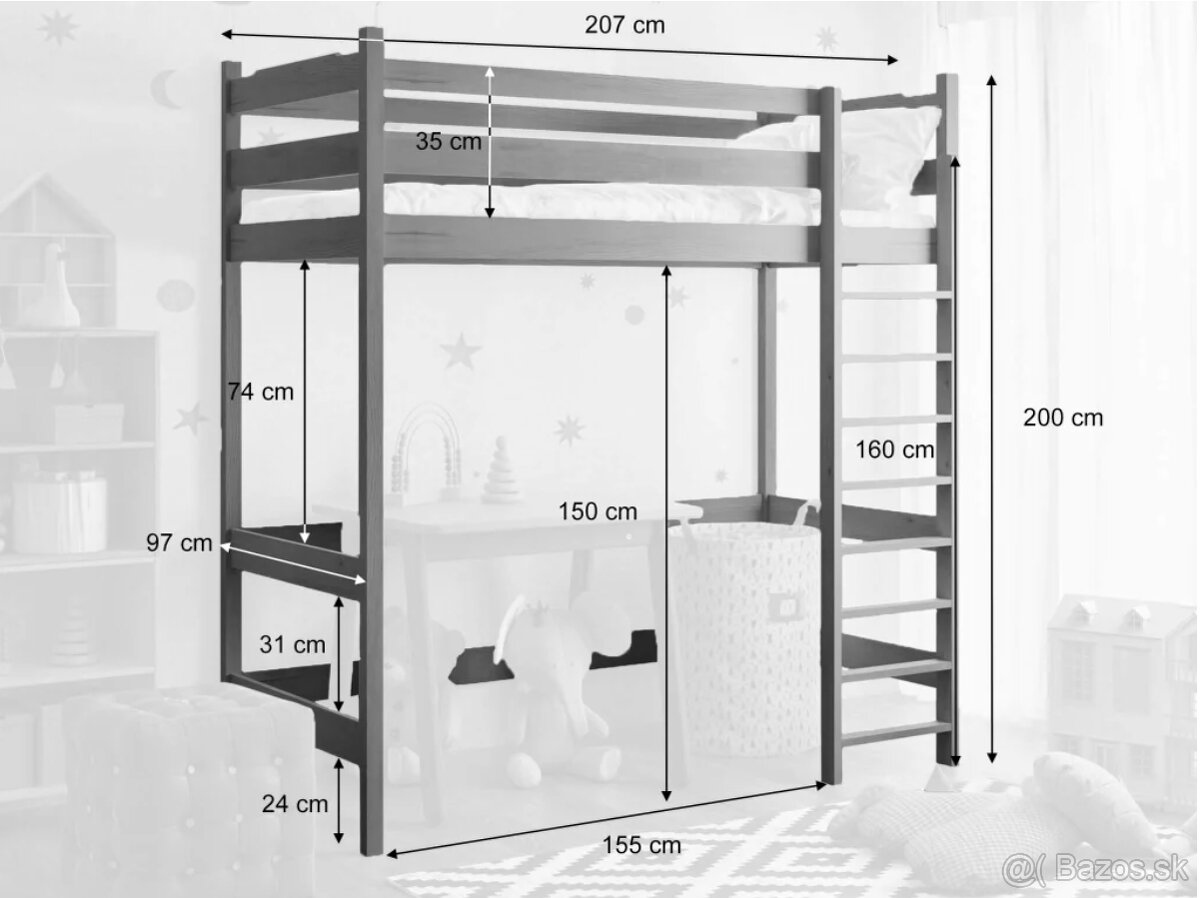 Poschodova posteľ - 2