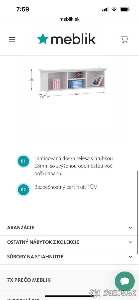 Polica meblik boho - 2