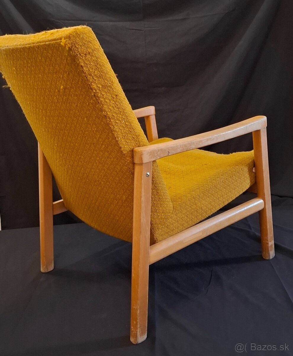 Staré kreslo Ton, typ : 615 369 1913 v pôvodnom stave, 1 kus - 2