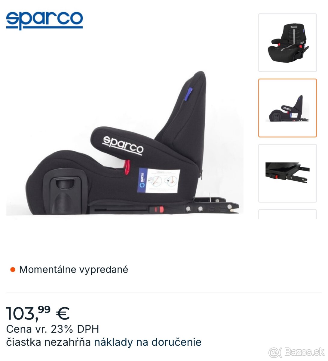 Podsedak s izofix - 2