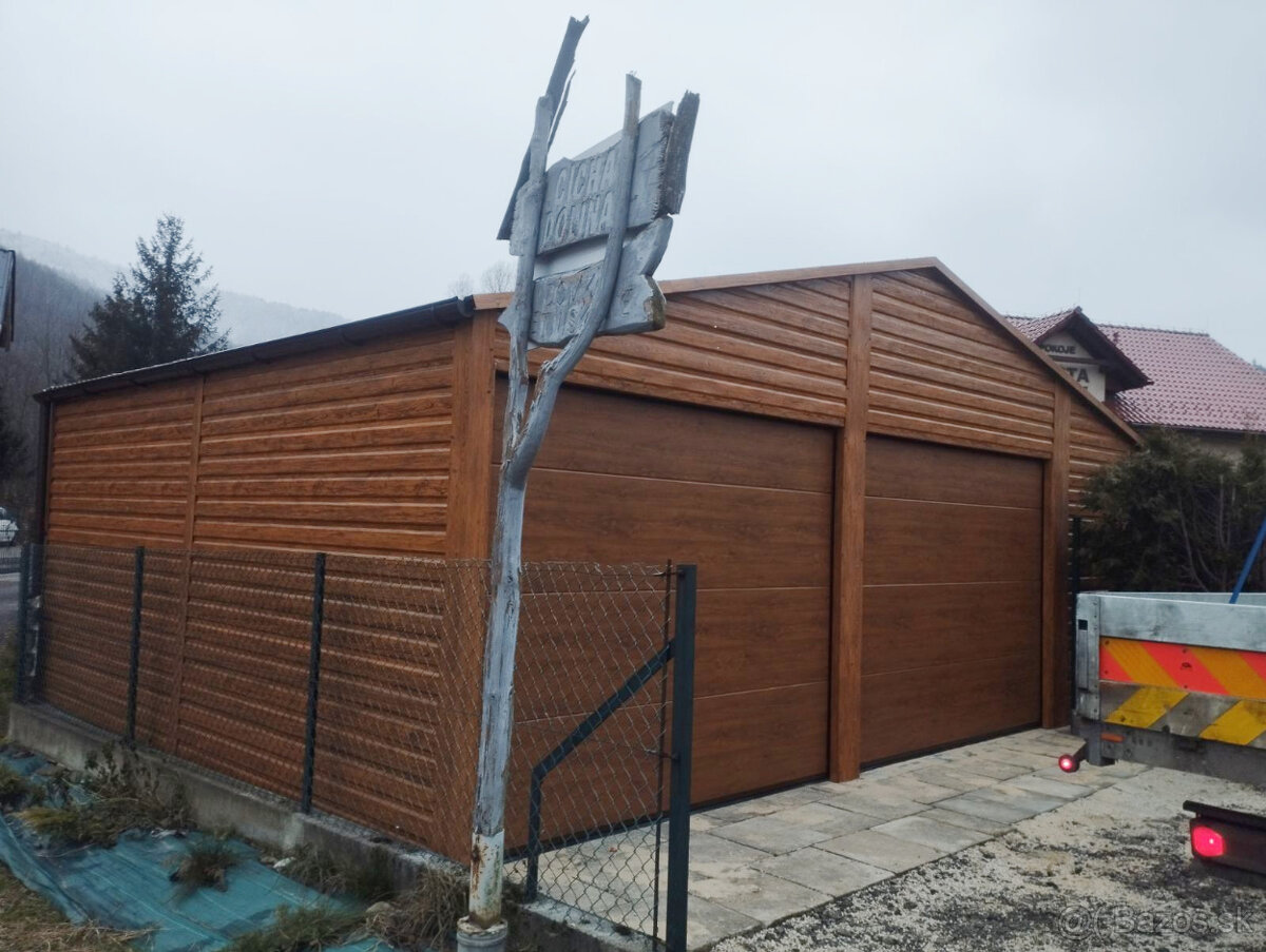 Garáž plechová 9x6 - 2