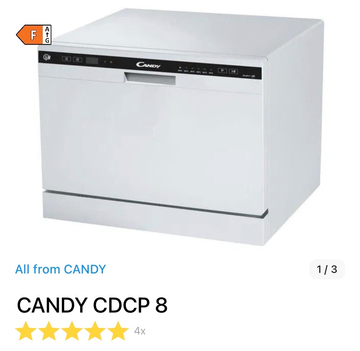 Volne stojaca umyvacka riadu CANDY CDCP8 - 2