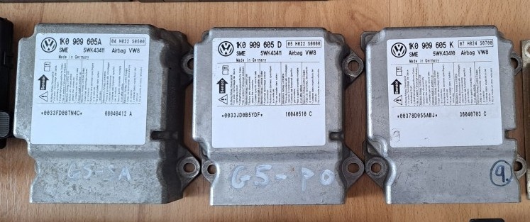 PYROPASY, RJ AIRBAGOV - VW GOLF 5 - 2