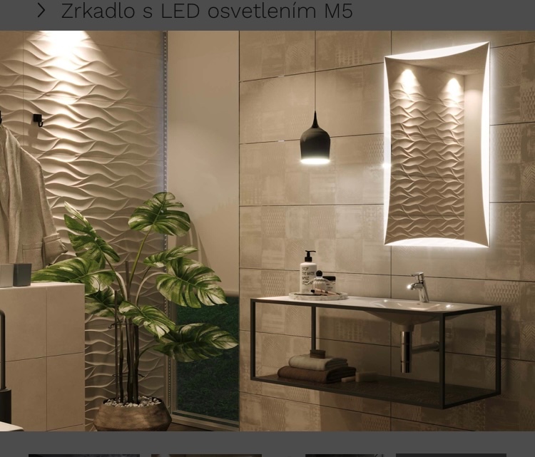 Zrkadlo s podsvietením - 2