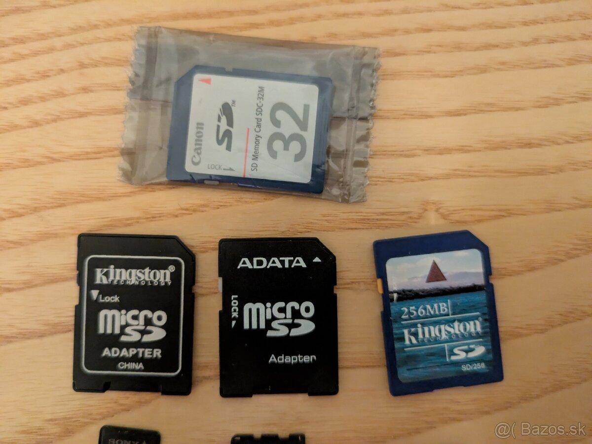 "retro" pamäťové karty SD, M2, MMC a iné - 2